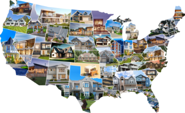USA States Map Collage